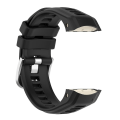 Miniatyrbillede 4 af 5: Til Garmin Instinct 2s Silikone rustfrit stål spændeurrem Black