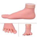 Miniatyrbillede 3 af 5: Øve Falsk Fod Model Fleksibel Silikone Protese Manicure Værktøj Right foot