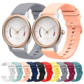 Miniatyrbilde 3 av 5: For Garmin Vivomove 20 mm ensfarget myk silikonklokkerem Pink
