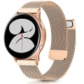 Miniatyrbilde 1 av 5: Milanese stropp for Samsung Galaxy Watch 4 Active 2 Huawei Watch Gt2 magnetisk spenne metall pustende armbånd for Amazfit Gtr Rose gold Active 2 40mm-44mm