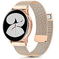 Miniatyrbilde 1 av 5: Milanese stropp for Samsung Galaxy Watch 4 Active 2 Huawei Watch Gt2 magnetisk spenne metall pustende armbånd for Amazfit Gtr Rose gold Strap width 22mm