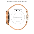 Miniatyrbilde 4 av 5: For Huawei Watch 2/Watch GT 2 42mm/Watch GT 3 42mm Rustfritt Stål Rem Stilig Håndledd - Multicolor Style E