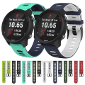 Miniatyrbilde 5 av 5: 22 mm for Garmin Vivoactive 4 / Venu 2 Universal tofarget silikonklokkebånd Black Yellow