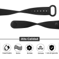 Miniatyrbild 2 av 5: 5-pack sportband för Mi Band 4-band & Mi Band 3-band, mjuk silikon (svart/marinblå/grå/vinröd/rosa sand)