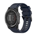 Miniatyrbilde 1 av 5: For Garmin Fenix ​​3 timers 26 mm horisontal tekstur silikonklokkerem med fjerningsverktøy Navy Blue