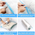 Miniatyrbillede 4 af 5: Travel Space Saver Tasker, 4 Pack Roll Up Genanvendelig Travel Space Saver Vacuum