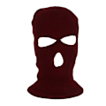 Miniatyrbillede 1 af 5: Hele ansigts skimaske vinterhue balaclava hætte hue varm taktisk hat 3 hul Wine Red