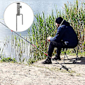 Pikkukuva 4 / 5: 2 kpl nurmikon piikkivarjojalusta, päivänvarjon pidike, päivänvarjoteline maapiikillä päivänvarjolle/puutarhavarjolle/kalastusvarjolle