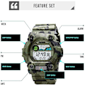 Miniatyrbild 4 av 4: Pojkar Camouflage Led Sport Barnklocka Watch Digital Elektronisk Militär Armbandsur För Barn Med Lumin
