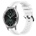 Miniatyrbillede 1 af 4: Til Garmin Garminmove Luxe 20 mm konkav stribet Slicone urbånd White