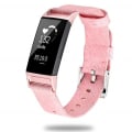 Miniatyrbillede 1 af 2: Til Fitbit Charge 3 Watch Nylon Canvas Rem Plastic Connector Længde: 21 cm Pink