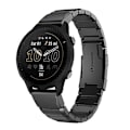 Miniatyrbillede 1 af 5: Til Garmin Forerunner 955 22mm Tortoise Shell rustfrit stål urbånd Black