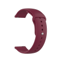 Miniatyrbilde 4 av 5: For Garmin Vivomove 3s / 4s 18 mm omvendt spenne silikonklokkerem Wine Red