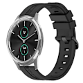 Miniatyrbild 1 av 4: För Garmin Garminmove Luxe 20 mm konkavt randigt Slicone watch Black