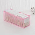Pikkukuva 1 / 5: Alusvaatteet Organizer Set -taitettava Alusvaatteet Drawer Organizer Pink 11 grid