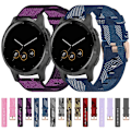 Miniatyrbillede 4 af 5: Til Garmin Vivoactive 4s 18mm nylonvævet urrem Blue