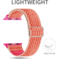 Miniatyrbilde 3 av 5: Elastisk Solo Loop-reim kompatibel med Apple Watch-reimer 2 42mm/44mm/45mm