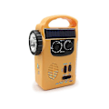 Miniatyrbild 1 av 3: Solardriven radio LED-ficklampa Nödbelysning Nödlarm Ljud Nödladdning för mobiltelefon