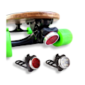 Miniatyrbillede 1 af 5: Led Skateboard Lights Underglow - Longboard Lights USB Genopladelig for- og bagside. Ideelt tilbehør til elektriske skateboardlygter (sort)