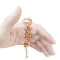 Miniatyrbilde 3 av 3: For Xiaomi Mi 7 Perledekor Smartwatch Rem For Xiaomi Mi 7 Perledekor Smartwatch Rem Pink gold