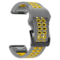 Miniatyrbillede 1 af 5: Silikoneur til Garmin Fenix 7 22mm e Grey Yellow