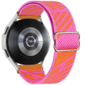 Miniatyrbild 1 av 5: 20 mm 22 mm band för Samsung Galaxy Watch 4/classic/3/5/ pro/active 2 Gear S3 Elastisk nylon Huawei Watch Gt 2 2e 3 Pro Strap orange pink 20mm