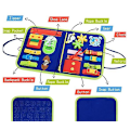 Pikkukuva 2 / 4: Busy Board, 20 in 1 Toddler Lelut Sensory Activity Board Fine Motor oppimiseen