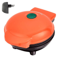 Miniatyrbillede 1 af 4: Mini vaffelmaskine, lille vaffelmaskine, nonstick-kaffelmaskine til hash browns, keto-vaffler nemme at rengøre til individuelle pandekager, småkager, æg Orange