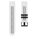 Pikkukuva 2 / 4: Garmin Instinct 2:n 22 mm:n silikoni- watch ranneke White-Black