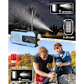 Miniatyrbild 3 av 5: Nödhandvevradio med 3 LED-ficklampor, lämplig för inomhus- och utomhuscamping Blå