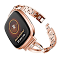 Pikkukuva 1 / 5: Fitbit Versa 3 / Sense Universal Diamond Metal Watch Rose Gold
