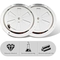 Miniatyrbild 4 av 5: Rostfria Ventilationsrosetter - 2 stycken - 125 mm