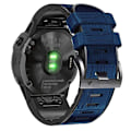 Miniatyrbild 5 av 5: För Garmin Fenix ​​7x/6x Pro/tactix 7 26mm Crocodile Texture Watch Blue