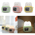 Miniatyrbild 4 av 5: Väckarklocka Brödmaskin Formad Väckarklocka Lampa USB-Laddning Tid Klocka Ornament Grön