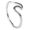 Pikkukuva 1 / 4: Ainutlaatuinen muotoilu Wave Sormus Ocean Sea Wave Sormus 925 Hopeaseossormus tytöille Lahja Silver 8