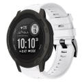 Miniatyrbilde 1 av 5: For Garmin Instinct 2 metallspenne ensfarget silikonklokkerem White