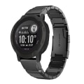 Miniatyrbilde 1 av 5: For Garmin Instinct 2 22mm Tortoise Shell rustfritt stål klokkebånd Black