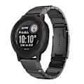 Miniatyrbillede 1 af 5: Til Garmin Instinct 2 22mm Tortoise Shell rustfrit stål urbånd Black