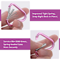 Miniatyrbillede 4 af 5: Hjerteformede Snap Hooks (10 ST) - Nøglering Karabinhager Clips