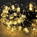 Miniatyrbillede 3 af 5: 7M 50 LED Kirsebærblomst Solcelle Lyskæde Have Fe Lys 7M