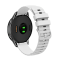 Miniatyrbilde 2 av 5: For Garmin Venu 2s 18 mm bølgete prikket ensfarget silikonklokkerem White
