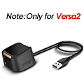 Pikkukuva 2 / 5: Fitbit Versa 2 -laturi, USB-latauskaapeli, varaosa, teline, 2 kpl