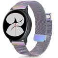 Miniatyrbilde 1 av 5: Milanese stropp for Samsung Galaxy Watch 4 Active 2 Huawei Watch Gt2 magnetisk spenne metall pustende armbånd for Amazfit Gtr Colourful Active 2 40mm-44mm