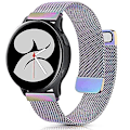 Miniatyrbilde 1 av 5: Milanese stropp for Samsung Galaxy Watch 4 Active 2 Huawei Watch Gt2 magnetisk spenne metall pustende armbånd for Amazfit Gtr Colourful Strap width 22mm