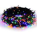 Miniatyrbilde 1 av 5: Julelys 220 LED Flerfarget 25M 82Ft, 8 Moduser Blinkende Lys Innendørs Utendørs Dekorasjon Plug-in Vanntett Kan Skjøtes