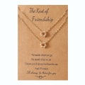 Miniatyrbild 1 av 4: Best Friend Knot Halsband Perfekt födelsedagspresent för långväga vänner Gold 2