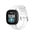 Miniatyrbillede 1 af 5: Til Fitbit Versa 4 / Sense 2 ægte læderurrem White