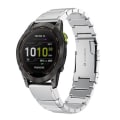 Miniatyrbillede 1 af 5: Til Garmin Enduro 2 26mm Tortoise Shell rustfrit stål urbånd Sliver