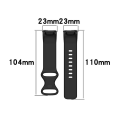 Miniatyrbillede 5 af 5: Til Fitbit Charge 5 monokromatisk silikone urrem White