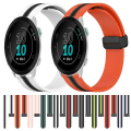 Miniatyrbild 3 av 5: För Garmin Forerunner 55 20mm vikbart magnetlås silikon watch Black-White